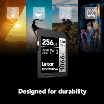 Lexar 256GB Professional SDXC Card, UHS-I, High-Speed Memory Card