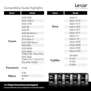 Lexar 256GB Professional SDXC Card, UHS-I, High-Speed Memory Card