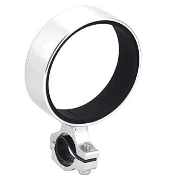 Handlebar Cup Holder Aluminum Alloy Water Bottle Holder Tea Coffee Cup Mount Clamp Cycling Accessory(White)