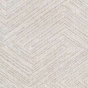 Hauteloom Horsley Living Room, Bedroom Area Rug - Bohemian Neutral Carpet - Modern Abstract Contemporary - High Pile - Beige, Gray - 4'3" x 5'11"