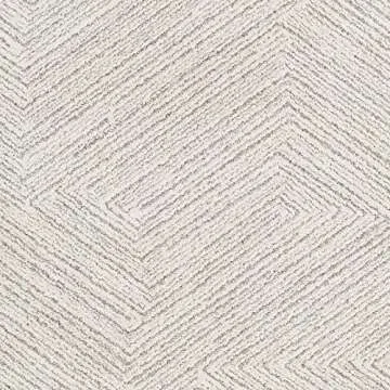 Hauteloom Horsley Living Room, Bedroom Area Rug - Bohemian Neutral Carpet - Modern Abstract Contemporary - High Pile - Beige, Gray - 4'3" x 5'11"