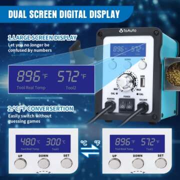 TOAUTO 8786D-V2 Soldering Station with USB Charging