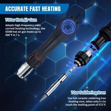 TOAUTO 8786D-V2 Soldering Station with USB Charging