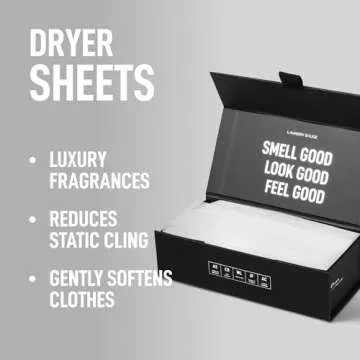 Laundry Sauce - Laundry Dryer Sheets (Australian Sandalwood), Luxury Fragrance, Contains Essential O...