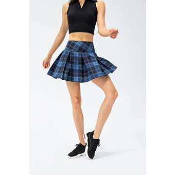 Amxiway Women's Pleated Tennis Skirt - Stylish & Functional