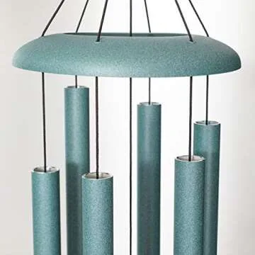 Corinthian Bells by Wind River - 36 inch Patina Green Wind Chime for Patio, Backyard, Garden, and Outdoor Decor (Aluminum Chime) Made in The USA