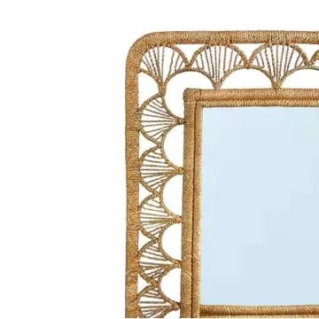 Kouboo Seagrass Frame Wall Mirror - Coastal Chic Style