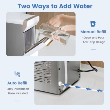 Gevi V2.0 Quiet Nugget Ice Maker for Home Use