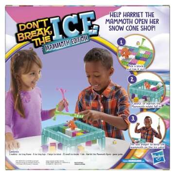 Don’t Break The Ice Mammoth Edition Board Game | Ages 3 and Up | 2 to 4 Players | Preschool and Kids Games (Amazon Exclusive)