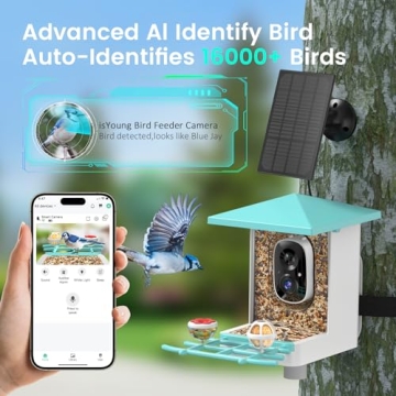 Smart Bird Feeder with Camera for Bird Watching Enthusiasts