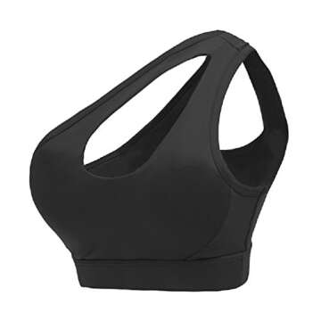 Bakerdani Women's One Shoulder Sports Bra for Stylish Workouts