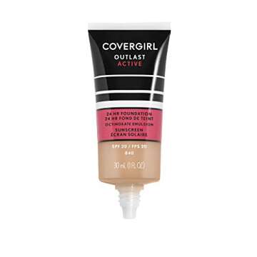 COVERGIRL Outlast Active Foundation: Natural Beige 1 Ounce - Long-Lasting Coverage