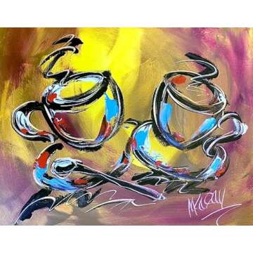 Stunning Stretched Canvas - Modern Abstract Art by Mark Kazav