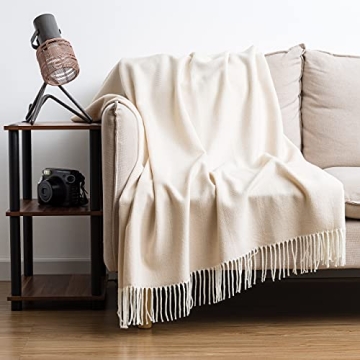 Herringbone Throw Blanket - Cozy Woven Soft Design