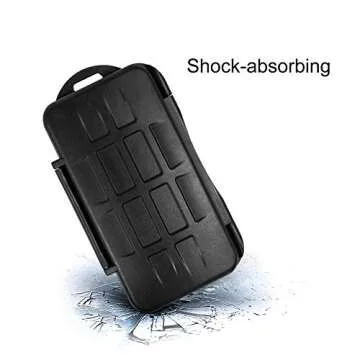 TKDY Micro SD Card Holder, 24 Slots Water-Resistant Anti-Shock Memory Card Wallet for 12 SDHC SDXC Cards and 12 TF Micro SD Cards.