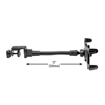 ARKON Mounts - Heavy Duty Tablet Holder with Clamp Mount and 12-Inch Bendable Gooseneck Arm | Versatile Tablet Stand with Easy Install & Durable Support | Securely fits iPad, Galaxy, Note, and more