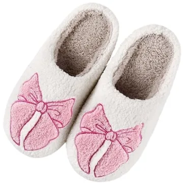 Cozy Bow Slippers for All | Soft Warm Comfortable Shoes