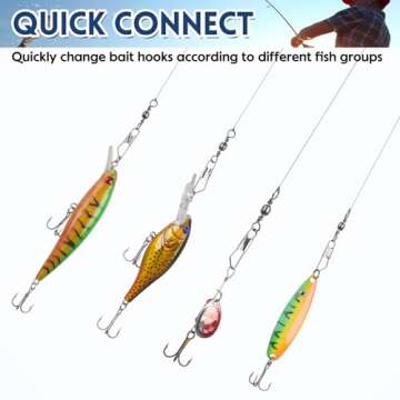 High Strength JSHANMEI Fishing Swivels Snap Swivels - 100pcs