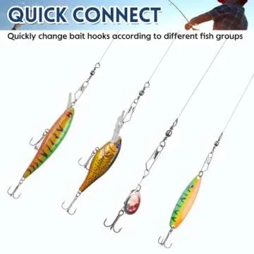 High Strength JSHANMEI Fishing Swivels Snap Swivels - 100pcs