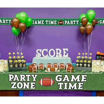 Football Party Banner for Super Bowl Celebrations