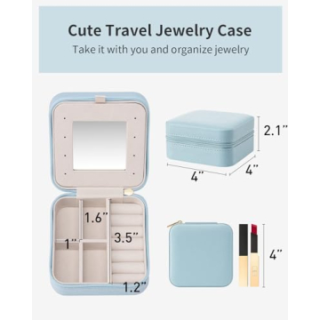 Vlando Travel Jewelry Organizer Case for Women Gifts