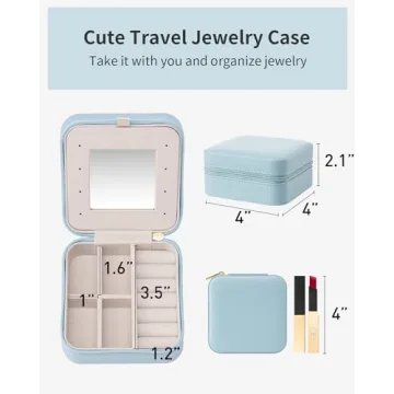 Vlando Travel Jewelry Organizer Case for Women Gifts