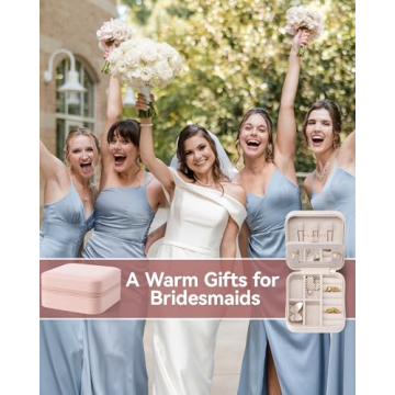 Vlando Travel Jewelry Organizer Case for Women Gifts