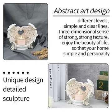 Norrclp Angel Wings Tealight Candle Holder Memorial Gifts