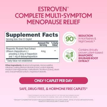 Estroven Multi-Symptom Menopause Relief, 28 Ct., Natural & Vegan