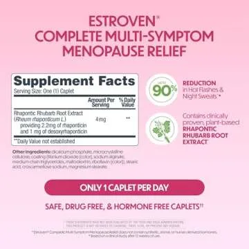 Estroven Multi-Symptom Menopause Relief, 28 Ct., Natural & Vegan