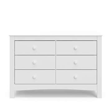 Graco Noah 6 Drawer Bedroom Dresser (White) – GREENGUARD Gold Certified Nursery Dresser for Kids Bedroom