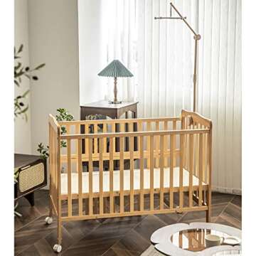 Lanttoe Wooden Crib Mobile Arm - Safe & Stylish Nursery Decor