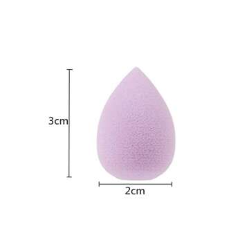 12PCS Mini Makeup Sponge, Concealer Highlight,and Eye Shadow Black Small Beauty Sponge Blender Set for Foundation,Powder
