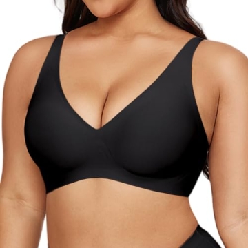 Gailife Deep V Bras for Women - Wireless Push Up Seamless Bralette - Comfort & Support