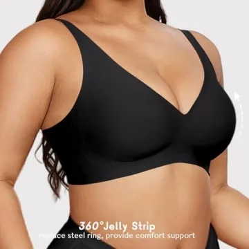 Gailife Women's Wireless Deep V Bra - Comfort & Style