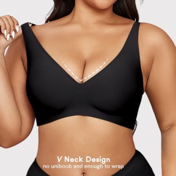 Gailife Women's Wireless Deep V Bra - Comfort & Style