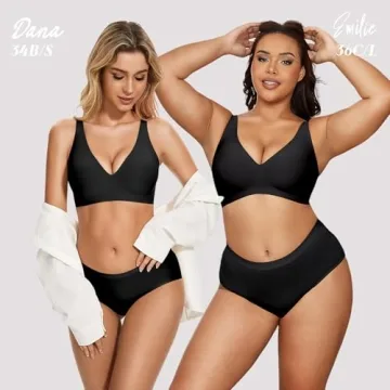 Gailife Women's Wireless Deep V Bra - Comfort & Style