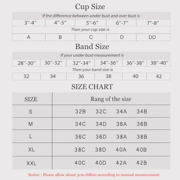 Gailife Women's Wireless Deep V Bra - Comfort & Style