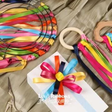 Versatile LaRibbons 10 Color Satin Ribbon for Crafts