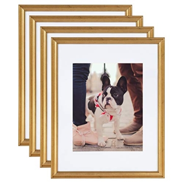Kate and Laurel Adlynn Gold Frame Set - 4 Stylish Frames
