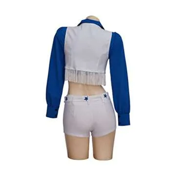 Star Sexy Cheerleader Costume for High School Girls