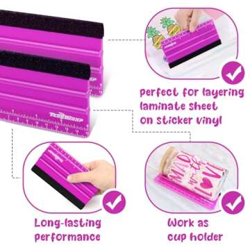 TECKWRAP Squeegee Tool for Crafts & Projects - Scratch-Free