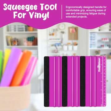 TECKWRAP Squeegee Tool for Crafts & Projects - Scratch-Free
