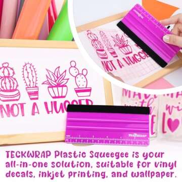 TECKWRAP Squeegee Tool for Crafts & Projects - Scratch-Free