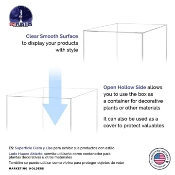 Clear Acrylic Display Box for Events and Weddings