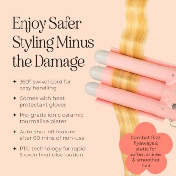 Ceramic Waver for Stunning Beach Waves & Easy Styling