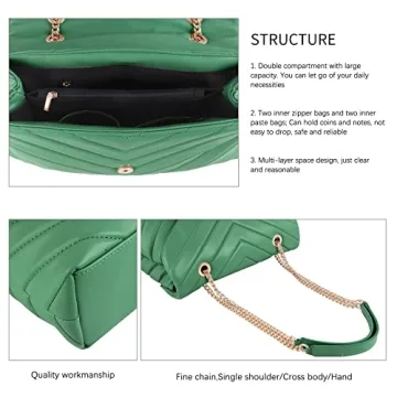 Chic LMKIDS Quilted Crossbody Bag for Women