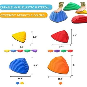 Gonge Riverstones - Non-Slip Kids Stepping Stones Set