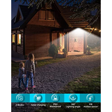 KOLPOP Solar Lights - Ultra Bright & Waterproof Motion Sensors