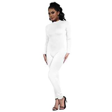 CTU One Piece Jumpsuits for Women Sexy Bodycon High Waist Long Sleeve Romper Party Clubwear XXL